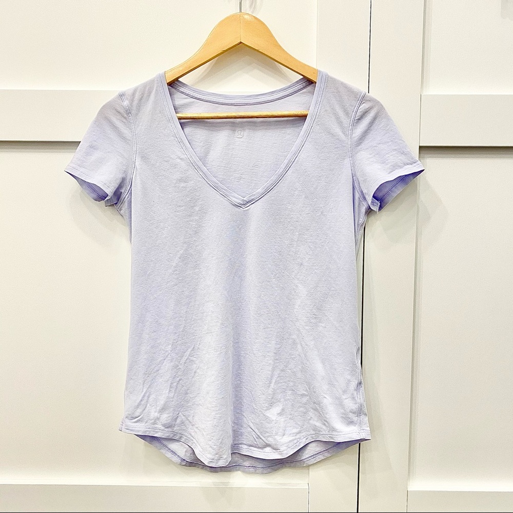 Lululemon Love Tee V Serene Blue / Lavender Size 4